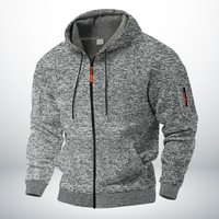 Mila | Fleecejacke Herren modern & trendy - Grau