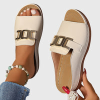 Kathryn | Bequeme Schnallensandale für Damen - Beige