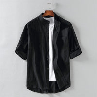 Max | Herren Button-Up Shirt Oliver im eleganten Stil - Schwarz