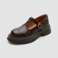 Luna | Damen Komfort Mary Jane Schuhe – Stützende Mary Jane Schuhe - Braun