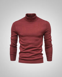 George | Herren Slim Fit Rollkragenpullover - Rot
