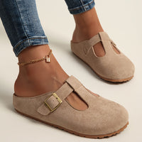 Helane – Bequeme Hausschuh Aus Wildleder - Khaki