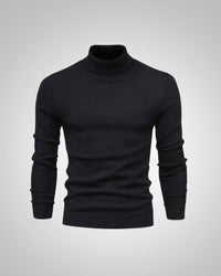 George | Herren Slim Fit Rollkragenpullover - Schwarz