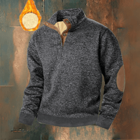 Nico | Klassischer Herren-Pullover modern & stilvoll - Grau-Schwarz