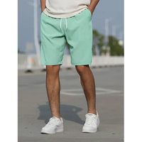Sommerliche Herren Shorts mit hoher Taille und Atmungsaktivität - Grün