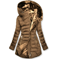 Jasmine - Modische Damen-Kapuzenjacke - Braun