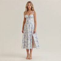 Liana - Schickes Midikleid - Blau