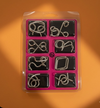 LogicCraft | Kreatives Metallpuzzle-Spielzeug zur Förderung kognitiver Fähigkeiten - Rosa