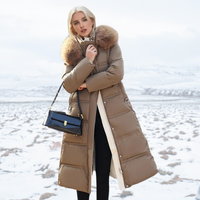Jacqueline - Elegante Winterjacke für Damen - Braun
