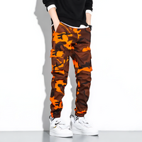 Jonas | Camo Cargo Hose Herren Komfort Fit - Orange