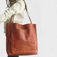 Elise | Stylische Lederhandtasche - Braun