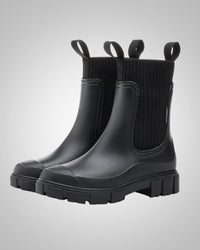 Verena | Damen Sommer Wasserdichte Gummistiefel - Schwarz