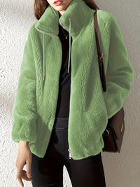 Paula | Stylische Winterjacke Damen mit Reißverschluss - Grün
