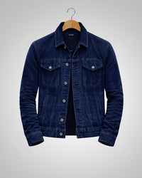 Noah | Herren Aufgesetzte Brusttaschen Feldjacke - Blau
