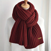 Matteo Herren Strickschal mit geometrischem Muster - Rot