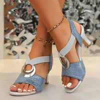 Ayindra | Orthopädische High-Heel Sandale für Damen - Blau