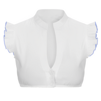 Sharla - Elegante Bluse für das Oktoberfest - Blau