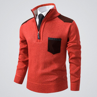 Rafael | Eleganter Pullover Herren modern für Wintertage - Mandarin