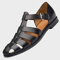 Jort | Premium Herren Sandalen - Schwarz
