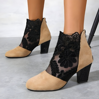 Elizaveta – Orthopädische Schuhe Mit Blumenmuster - Beige