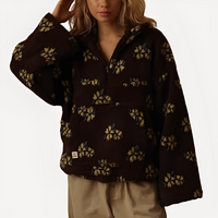 Elizabeth - Stylischer Pullover mit Blumendekoration - Schwarz