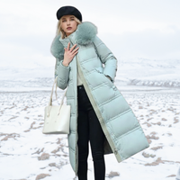 Jacqueline - Elegante Winterjacke für Damen - Hellblau