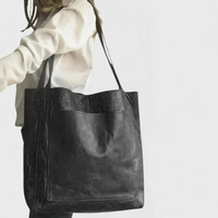 Elise | Stylische Lederhandtasche - Schwarz
