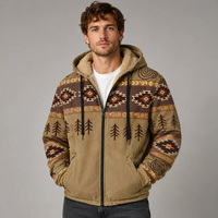 Mervin - Farbige und kuschelige Hoodies für Herren - Khaki