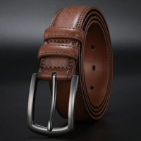 Felix | Ashford Ledergürtel Gunmetal Herrenmode Look - Braun