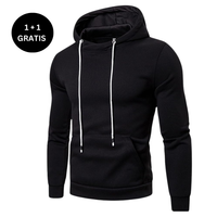 Herren Premium Herbstpullover  - DAVE - Schwarz