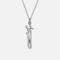 Mia | Elegante Halskette Damen Ewige Liebesumarmung - Silber