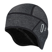 Winter-Fietsmütze mit Aussparung für Brille - Grau