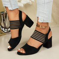 Homare - Elegante, Bequeme Sandale - Schwarz