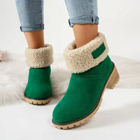 Leon | Klassische Damen-Winterstiefel - Grün