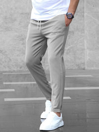 Kristof | Herren Slim Fit Chinohose - Grau