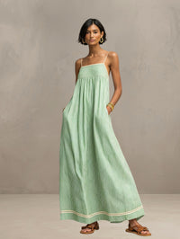 Janne | Sommer-Maxikleid - Grün
