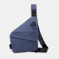 Liv | Sichere Schultertasche aus Nylon - Dunkelblau