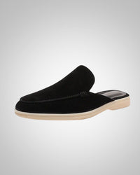 Lukas | Herren Klassiker Fersenfreie Slipper - Schwarz