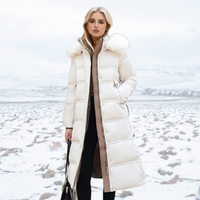 Jacqueline - Elegante Winterjacke für Damen - Weiß