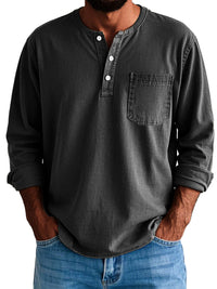 Logan™ - Herren Langarmhemd - Schwarz