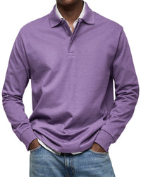 Alex™ - Langärmliges Freizeit-Polo - Lila