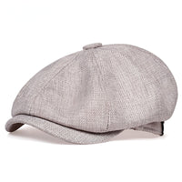 Luftige Retro-Herrenkappe für Frühling und Sommer - Grau