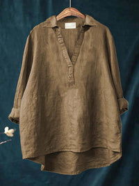 Andrea™ - Elegante Sommerbluse - Khaki