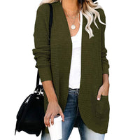 HANAE –  Long-cardigan mit retro-flair - Grün