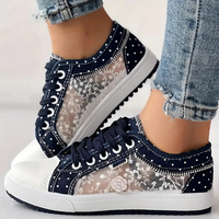 Jaqui™ – Orthopädische, Bequeme und Stilvolle Sneaker - Marineblau
