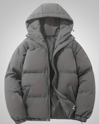 Romi | Damen Gefütterte Kapuze Daunenjacke - Grau