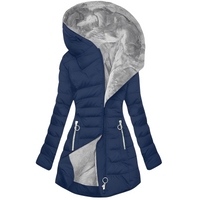 Jasmine - Modische Damen-Kapuzenjacke - Blau