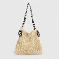 Alisa | Damen Geflochtene Umhängetasche Schultergurt – Boho Geflochten Tasche 2026 - Natural Beige