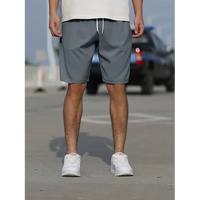 Sommerliche Herren Shorts mit hoher Taille und Atmungsaktivität - Grau
