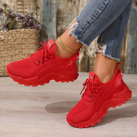 Eshara - Orthopädische Bequeme Sneaker - Rot